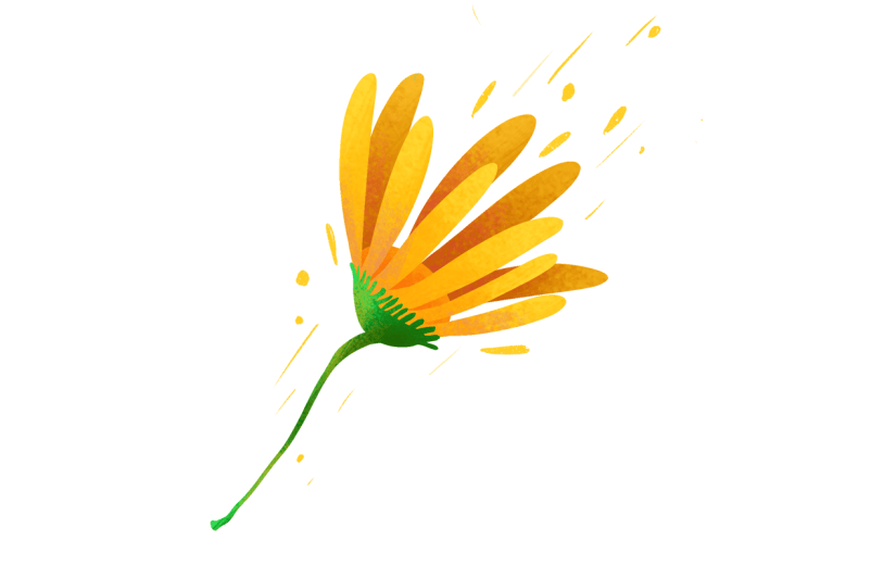 【微商】手绘菊花营销秋分贴纸