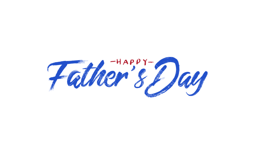 父亲节通用手写英文艺术字Father’s Day文字标题元素素材