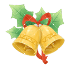 圣诞节圣诞铃铛手绘插画元素