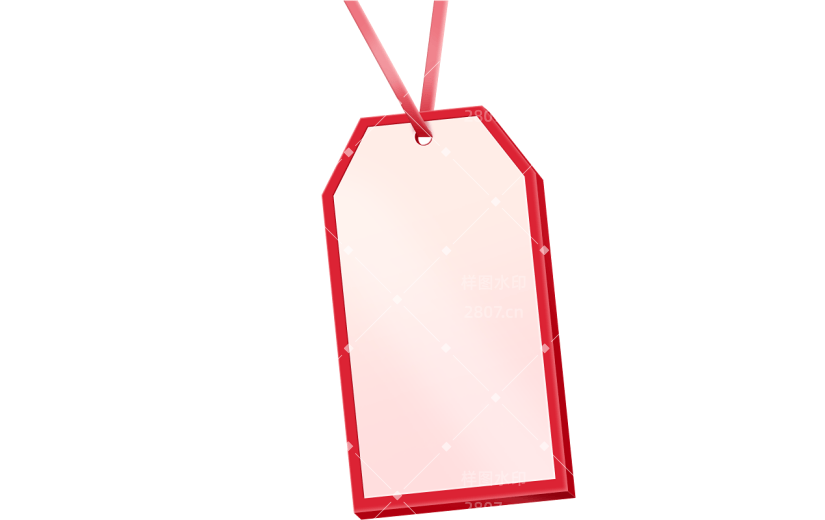 促销通用促销立体感吊牌标签元素素材