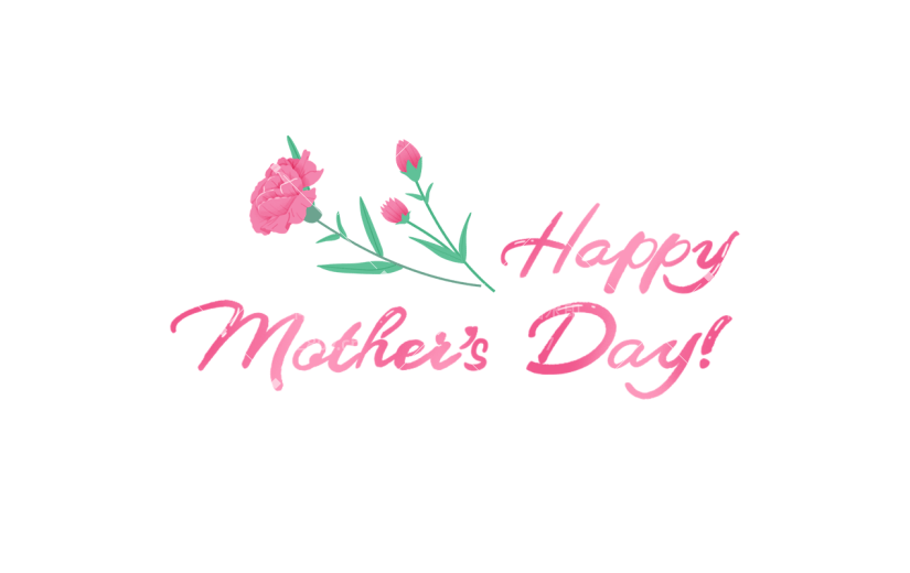 母亲节通用happymother’sday手写体英文文字标题艺术字元素素材