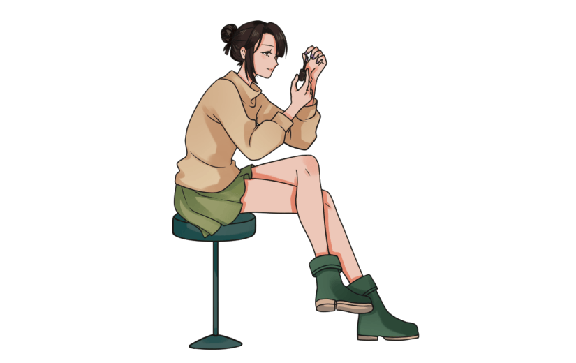 手绘涂指甲油美甲元素1