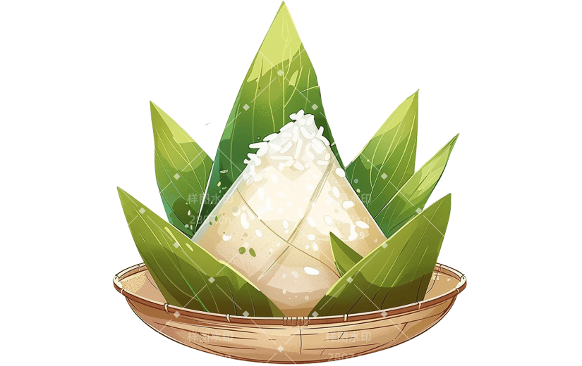 端午节通用插画粽子卡通元素素材