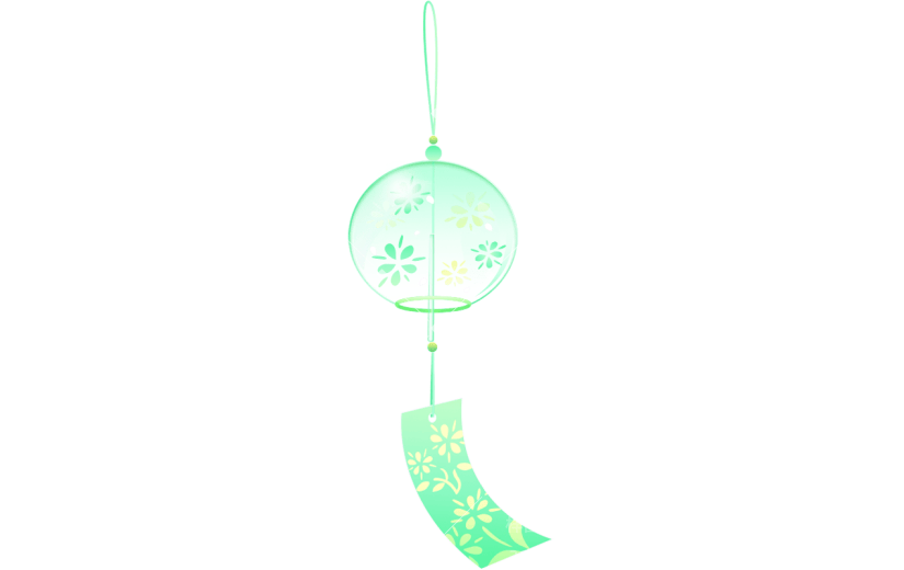 二十四节气立夏通用插画风铃元素素材