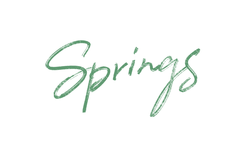 植物通用春天绿色清新英文spring文字标题艺术字元素素材