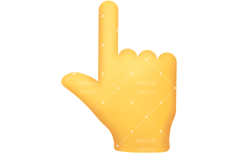 通用上下左右比赞手势贴纸