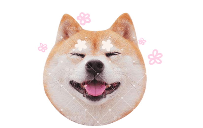 通用柴犬可爱感贴纸