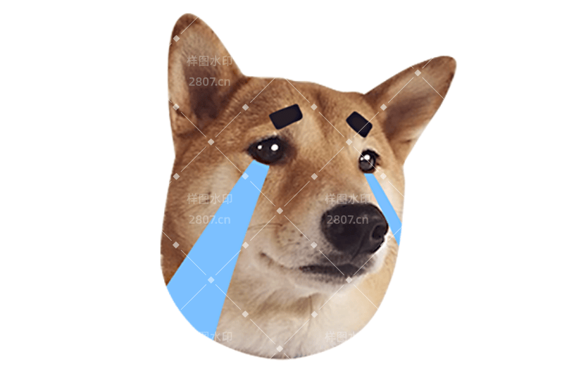 通用柴犬可爱感贴纸