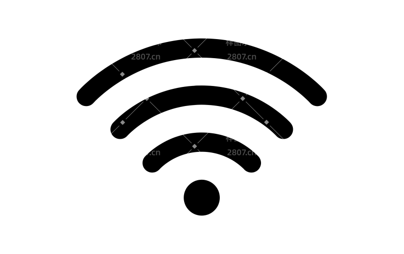 常规内容-图标系列简约感WiFi图标元素