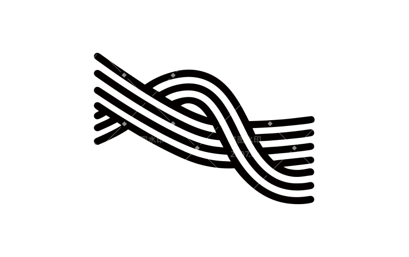 常规内容-图标系列扁平风螺旋线条图标元素组合