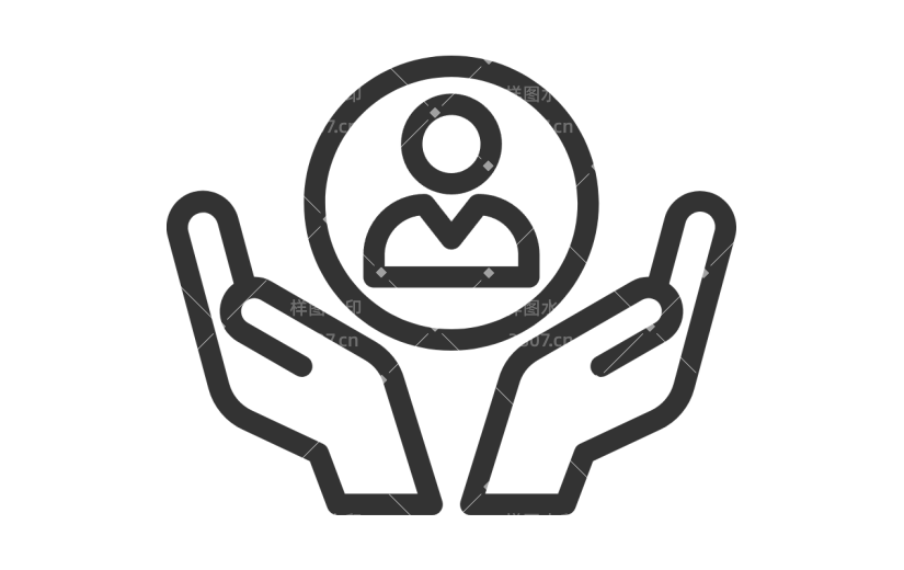 通用黑色矢量客服信息图标元素素材