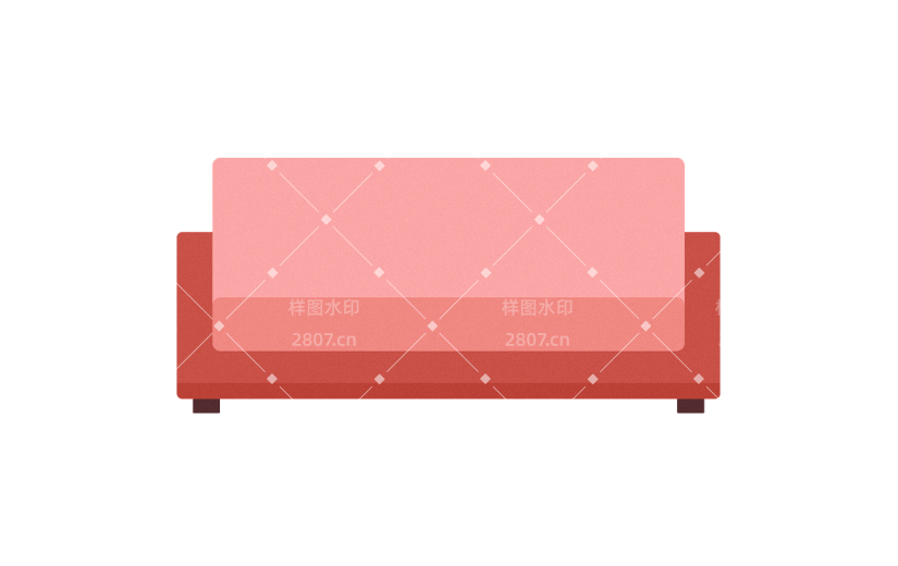 卡通感金融行业沙发元素
