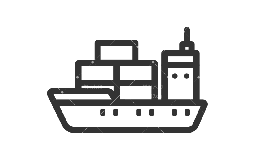 通用黑色矢量物流信息图标元素素材