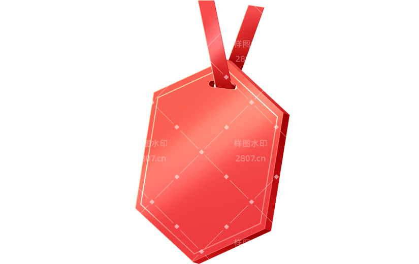 促销通用促销立体感吊牌标签元素素材