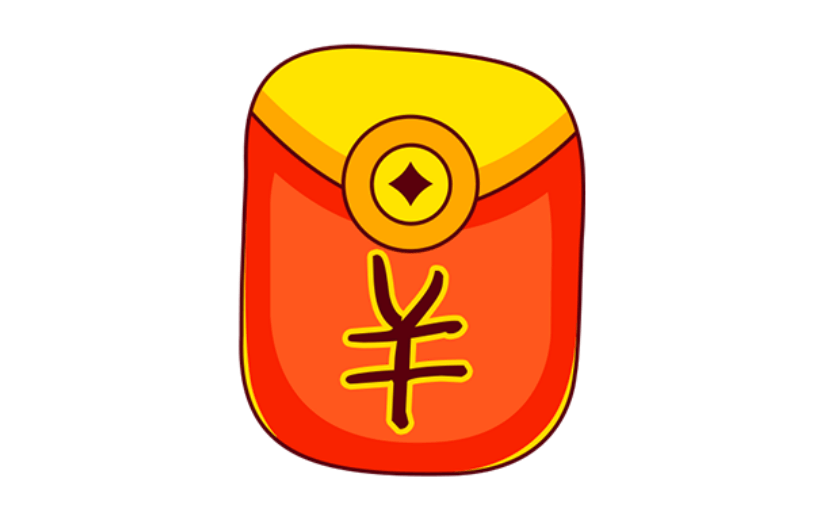 通用新年卡通感贴纸