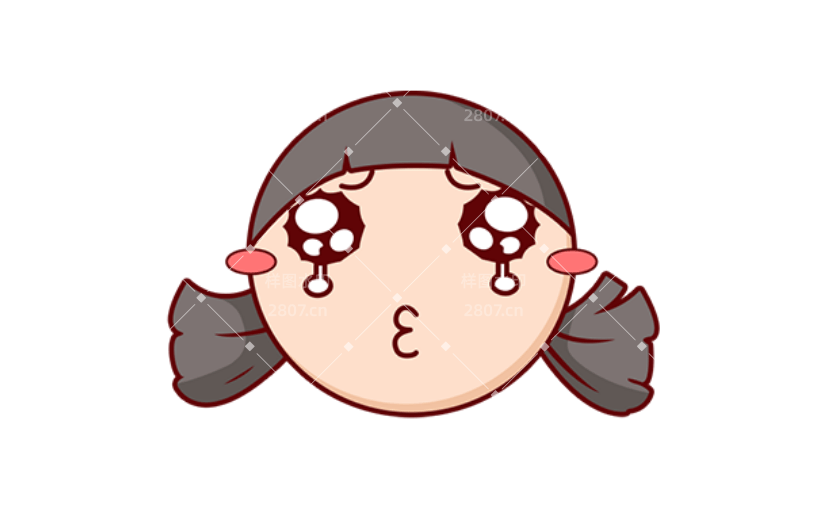 通用可怜卡通感贴纸