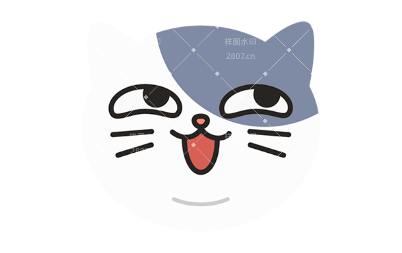 通用猫卡通感贴纸