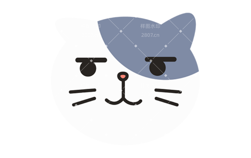 通用猫卡通感贴纸