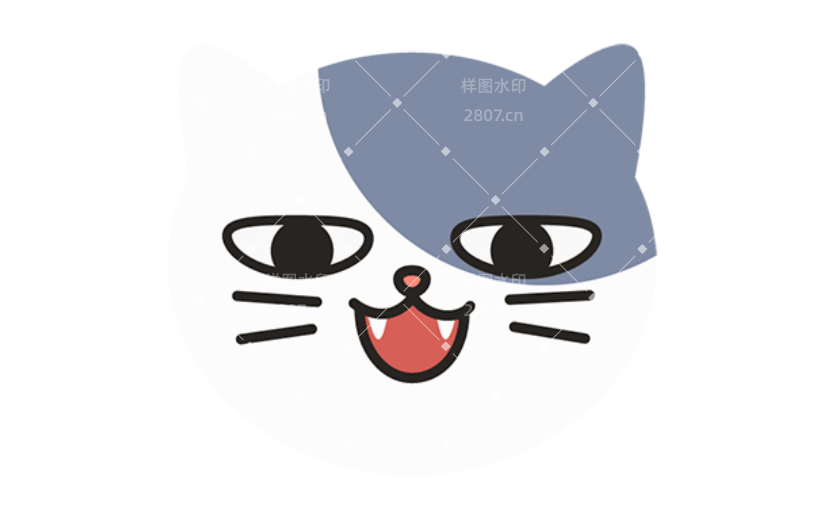通用猫卡通感贴纸