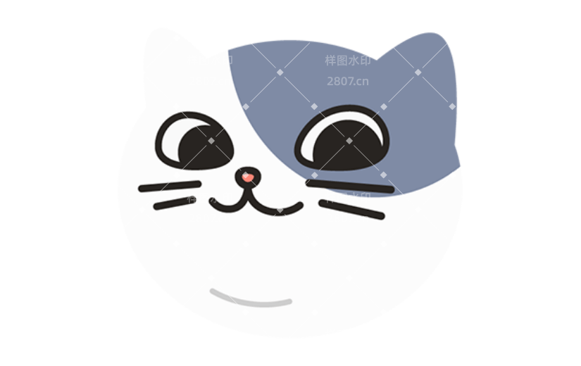 通用猫卡通感贴纸