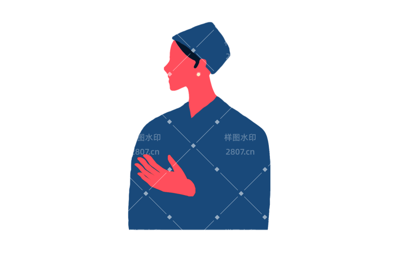 卡通女生元素