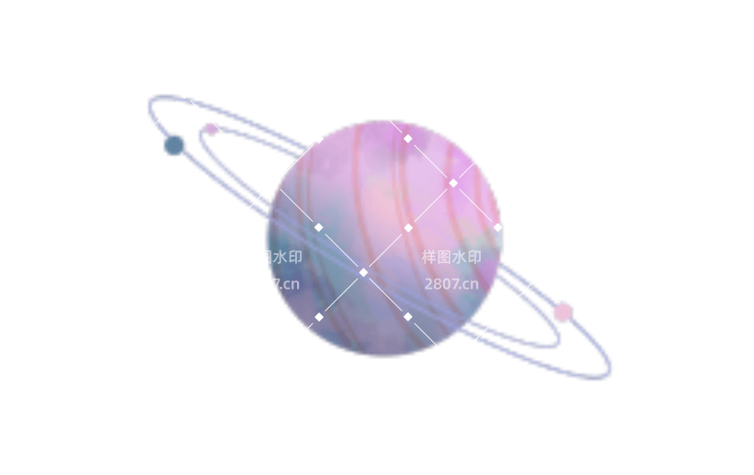 手绘宇宙太空星空星球插画