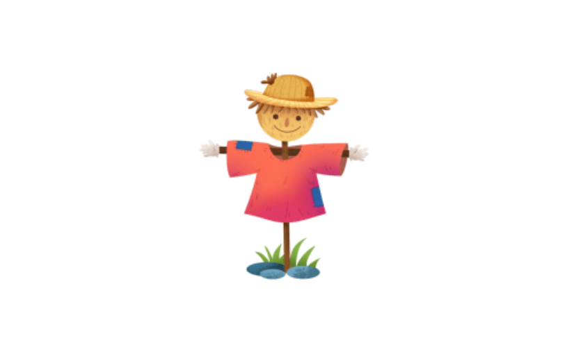 芒种夏至稻草人元素