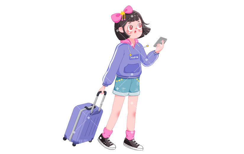 二次元少女风-旅游行业