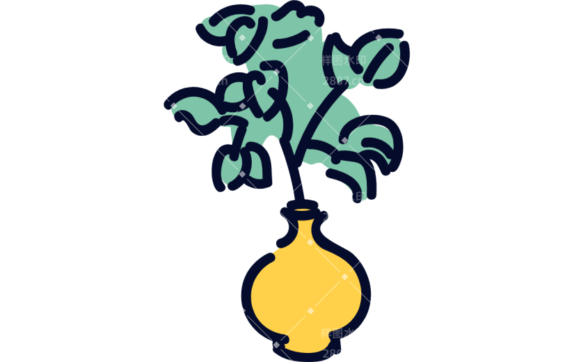 高质量人物插画-植物