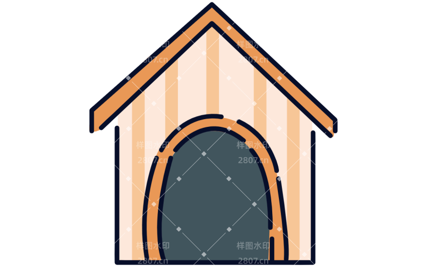 总高质量人物插画-房子