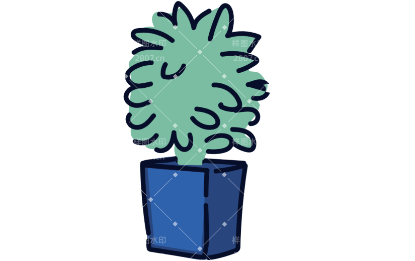 总高质量人物插画-植物