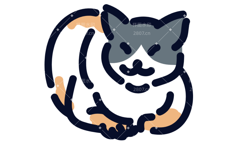 总高质量人物插画-猫咪