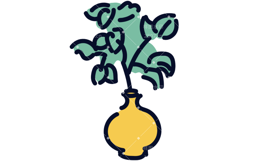 高质量人物插画-植物