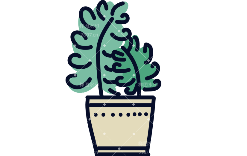 高质量人物插画-植物