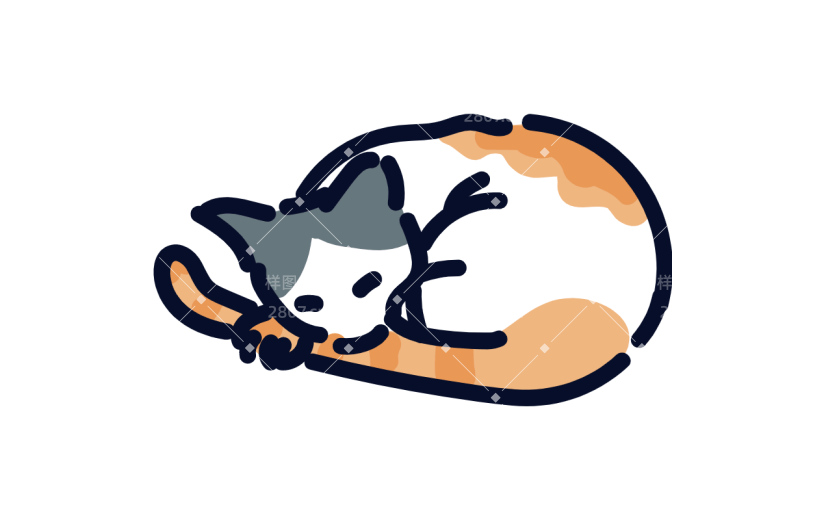 高质量人物插画-猫