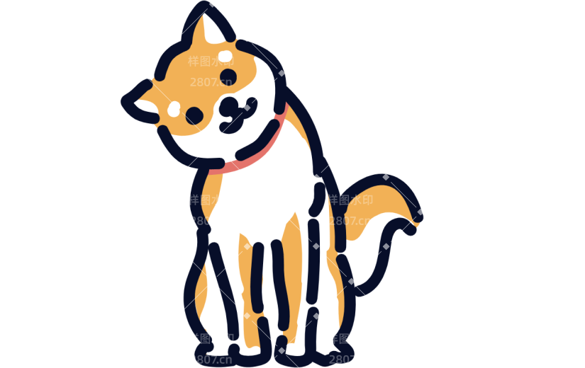 高质量人物插画-狗狗