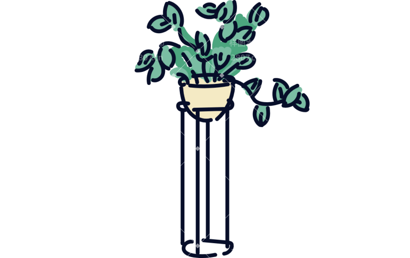 高质量人物插画-大植物
