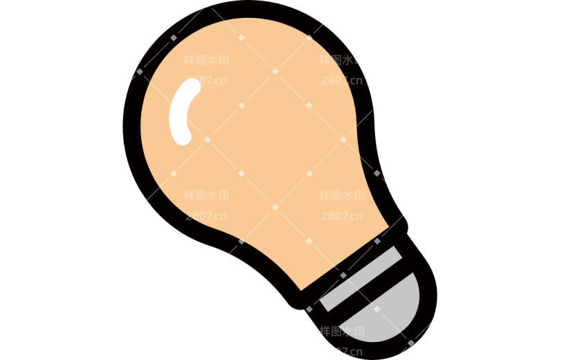 高质量人物插画-灯泡