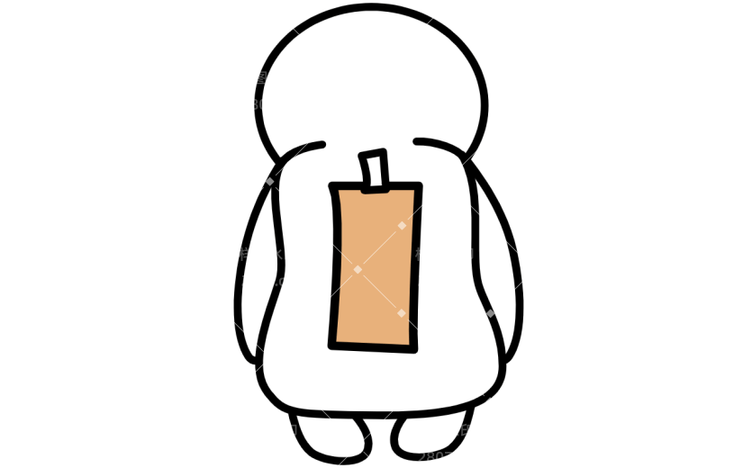 高质量人物插画-后背