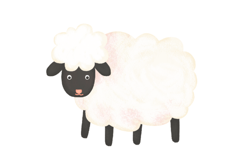 高质量人物插画-绵羊