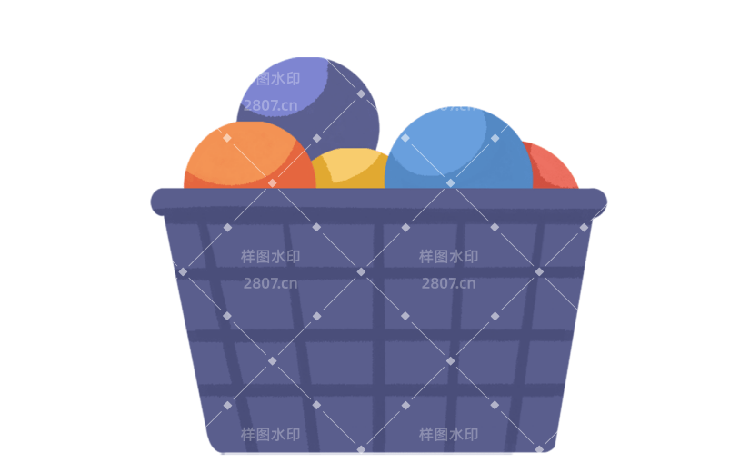 高质量人物插画-扁平肌理可爱-道具