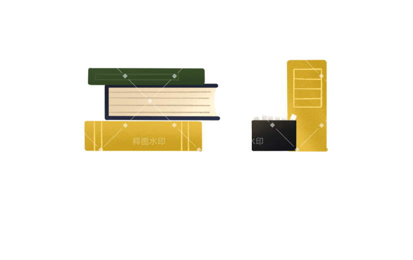 高质量人物插画-扁平肌理可爱-道具