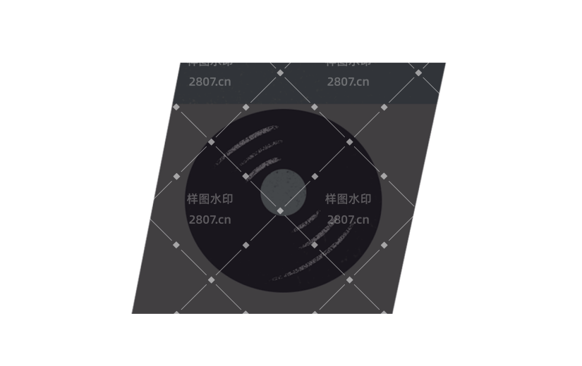 高质量人物插画-唱片