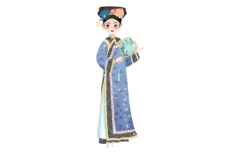 高质量人物插画拆解图