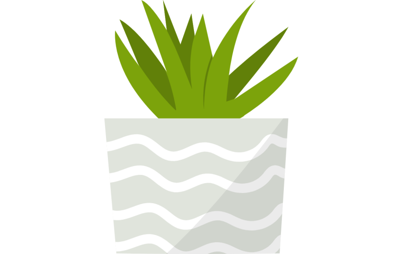 扁平套系素材-植物建筑