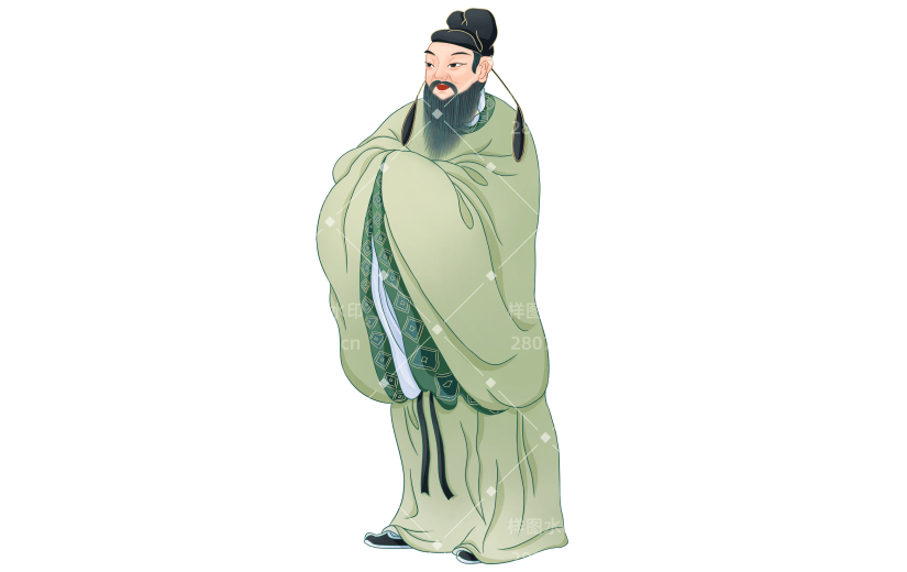 高质量插画-国潮细线白描