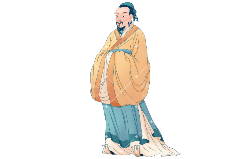 高质量插画-国潮细线白描