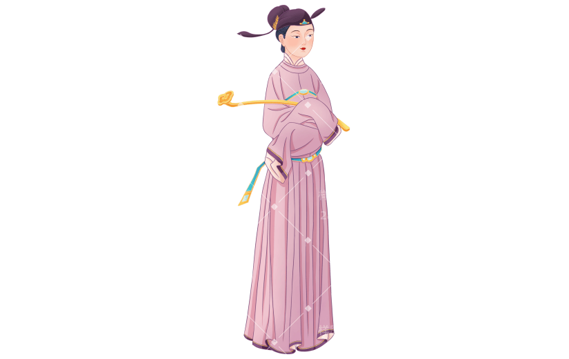 高质量插画-国潮细线白描