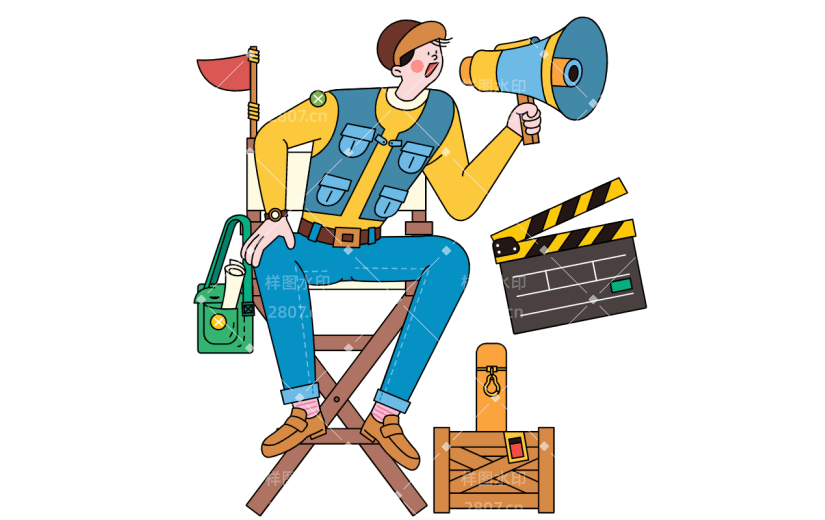 高质量插画-韩式漫画-导演