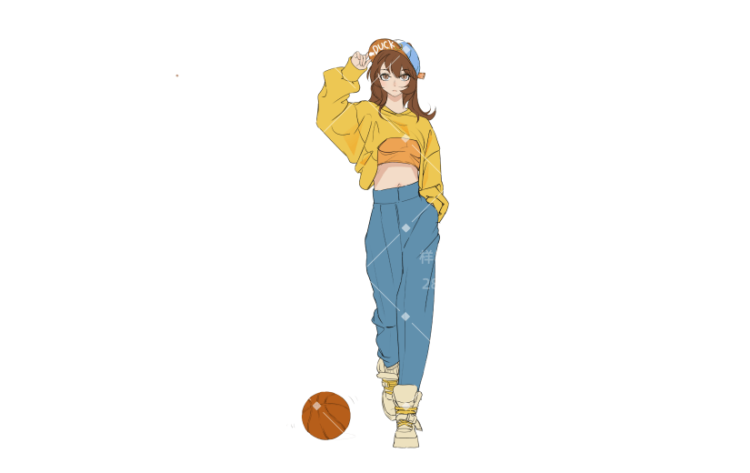 高质量人物插画-少女漫画-美少女